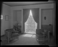 Interior view of "Irene LTD," a dress shop of designer Irene Lentz Gibbons, Los Angeles, (circa 1930?)