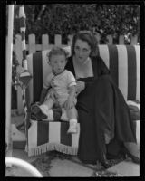 Bertha Mann with her son Michael Griffith, Los Angeles, 1933-1934