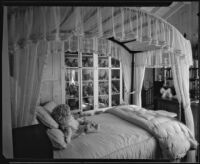 Girl's bedroom in the William Conselman Residence, Eagle Rock, 1930-1939