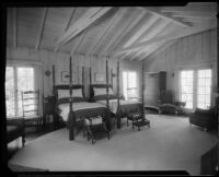 Bedroom in the William Conselman Residence, Eagle Rock, 1930-1939