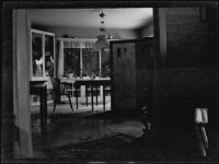 Dining room in the Arroyo Seco house of Olive Percival, Los Angeles, 1900-1944