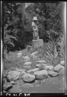 Hildegarde Flanner in the Arroyo Seco garden of Olive Percival, Los Angeles, 1927