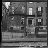 House that William Dean Howells (possibly) lived in on Louisburg Square (possibly), Boston, 1903 or 1910