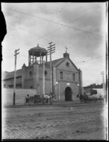 Plaza Church photographed by Olive Percival, Los Angeles, 1897