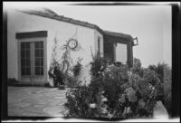 Reynolds residence patio, Palos Verdes Estates, 1927
