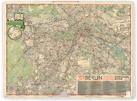 Map of Berlin with the City Branches of the Bank