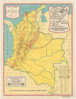 Mapa de Carreteras de la República de Colombia 1939