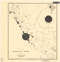Peru Distribution of Japanese 1940