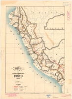 Mapa de los Ferrocarriles del Peru 1908