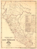 Mapa Ferroviario del Peru 1939