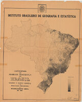 Cartograma da Densidade Demográfica do Brasil