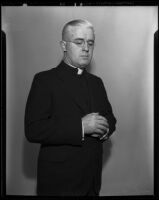 Father Francis J. Caffrey of San Juan Bautista Mission, Los Angeles, 1936