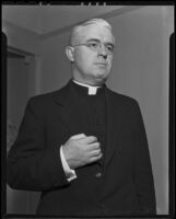 Father Francis J. Caffrey of San Juan Bautista Mission, Los Angeles, 1936