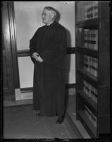 Judge Pat Parker presiding over Buron Fitts' trial, Los Angeles,