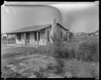 Small farm beside a modest house, Los Angeles County, 1936