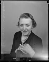 Helen Hornberger elected student body secretary at Occidental College, Los Angeles, 1936