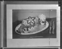 Roast leg of lamb decorated with a star, 1936