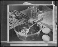 Vegetable dish including carrots and chick peas, 1936