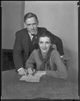 Foy Draper and Draxy Trengove, Los Angeles, 1936