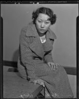 Seventeen-year-old victim of assault Catherine Wong, Los Angeles, 1936