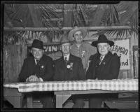Members of Teddy's Terrors, Frank C. Jordan, William Rowse, Gene Biscailuz, and Bob Clark, Los Angeles, 1936