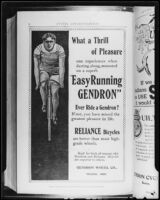 Advertisement for Gendron bicycles, circa 1890s [photographed 1920-1939]