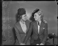 Gertrude Fay Lubowski and Thelma Mills Wunder, Los Angeles, 1938