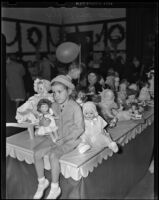 Georgina Kelly at the Doll Fair, Los Angeles, 1938