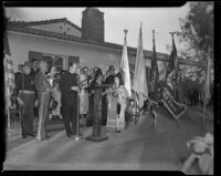 Dedication ceremony at Plummer Park, West Hollywood, 1938