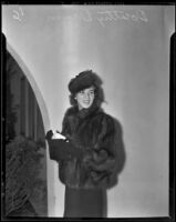 Los Angeles socialite Dorothy Daum, Bel Air, 1938