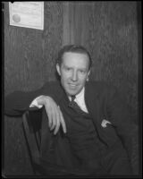 Charles J. Allison in an office, Los Angeles, 1932