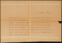 Typescript describing actress Lona Andre navigating Paramount Studios by rowboat during a rainstorm, 1933