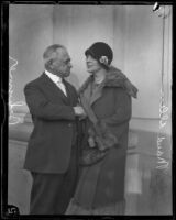 L. E. Behymer and Maud Allan, Los Angeles, 1925