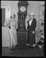 Mrs. Fredrick E. Potts and Mrs. Samuel K. Ridge at the new Assistance League Thrift Shop, Los Angeles, 1933