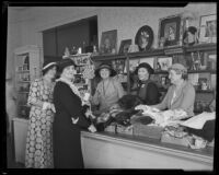 Assistance League opens new thrift shop, Los Angeles, 1933