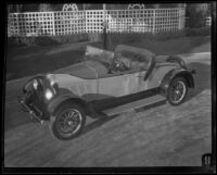 Auburn, convertible coupe automobile, Los Angeles, 1920s