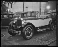 Dodge Brothers Sport Roadster at the 14th Annual Auto Show, Los Angeles, 1927