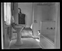 Room in the home of murder victim Jacob Denton, Los Angeles, 1920-1921