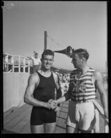 Ted Phelps and Bobby Pearce race on Lake Ontario, Canada, 1933