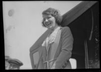 Clara Phillips arrives back in Los Angeles to face murder charges, Los Angeles, 1922