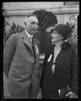 Dr. Percy Phillips and Dr. Emma W. Pope at a California Medical Association convention, Los Angeles, 1927