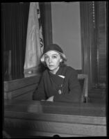 ZaSu Pitts in court to divorce Tom Gallery, Los Angeles, 1932