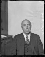 University of Southern California professor William F. Rice, Los Angeles, 1935