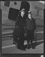 Captain Eddie Rickenbacker and Lindsay Hopkins, Los Angeles, 1934