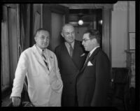 L. W. Robert Jr., William C. Cram Jr., and Albert Cohen, Los Angeles, 1933