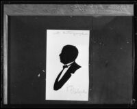 Copy of Governor James Rolph silhouette by Gene Ross, 1933