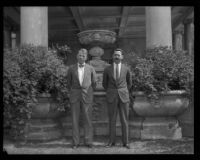 Dr. F. M. Salter and J. W. Ashton, winners of a research fellowship, San Marino, 1932