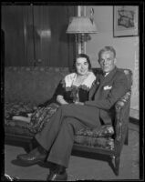 Colleen Moore, actress, with her stockbroker husband Albert P. Scott, circa 1932