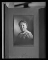 Portrait photograph of Clara Steele, 1921