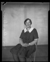 Ella Stevers, head of Y.W.C.A. Health Department, Los Angeles, 1927